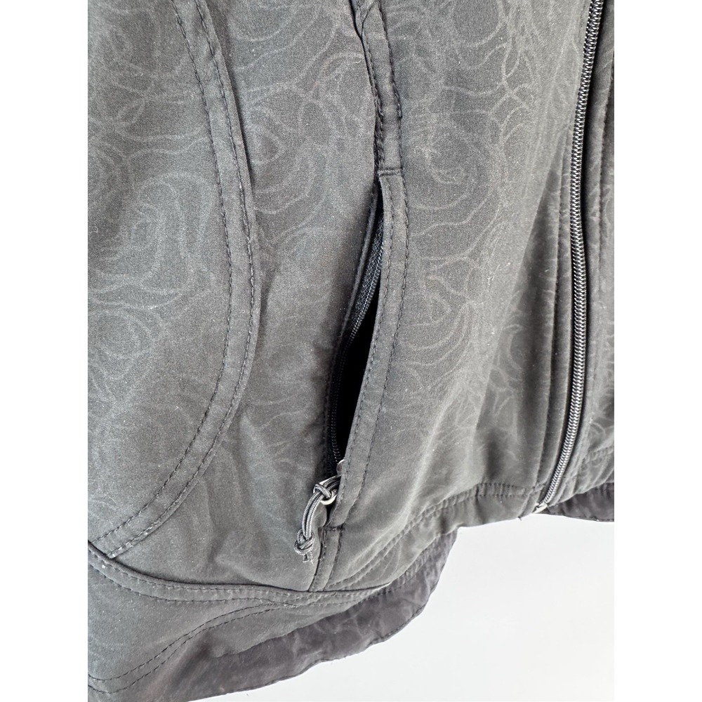 EUC Double Diamond Women's Black Softshell Jacket S Windproof Water Resist Zip - Picture 3 of 16